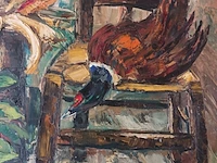Lot 40 - schilderij met fazant - afbeelding 3 van  5