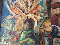 Lot 40 - schilderij met fazant - afbeelding 4 van  5