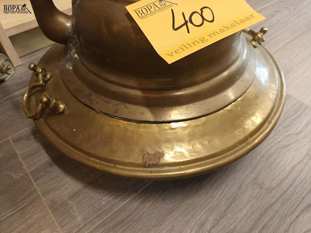 Lot 400 - koperen ketel - afbeelding 3 van  3