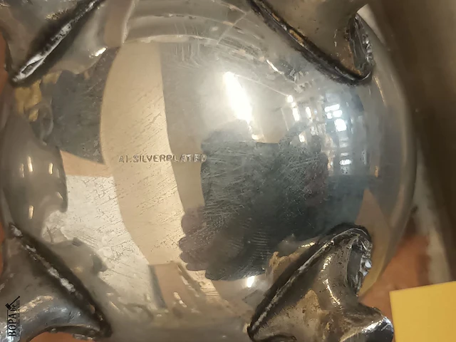 Lot 404 - verzilverd koffieset op plateau - afbeelding 3 van  3