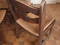 Lot 41 - houten eetkamerstoelen. 4 stuks - afbeelding 3 van  3