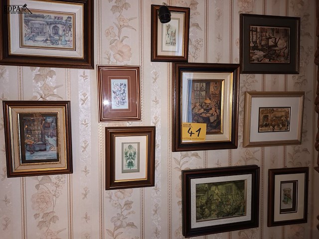 Lot 41 - kaders anton pieck. 10 stuks - afbeelding 1 van  6