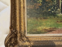 Lot 41 - schilderij huis in de bergen - afbeelding 5 van  7