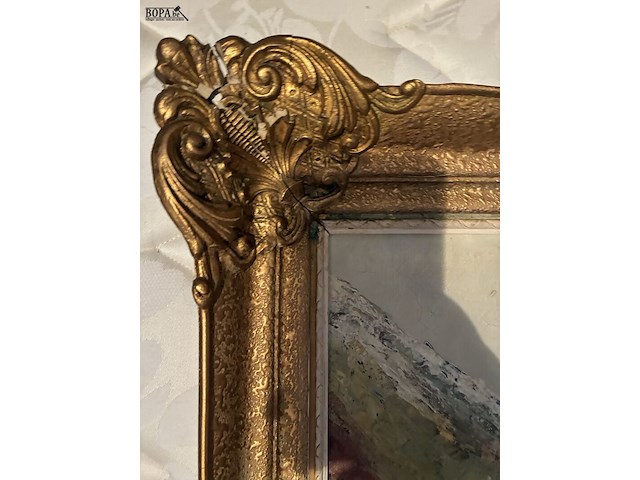 Lot 41 - schilderij huis in de bergen - afbeelding 6 van  7