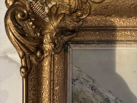 Lot 41 - schilderij huis in de bergen - afbeelding 6 van  7