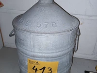 Lot 413 - zinken bidon van 10 liter - afbeelding 1 van  3