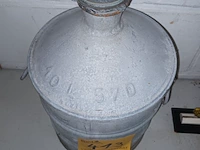 Lot 413 - zinken bidon van 10 liter - afbeelding 3 van  3