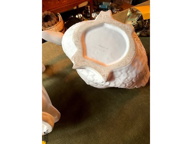 Lot 418 - porseleinen beeldjes italiaans zwanen /vogels, 3 stuks - afbeelding 5 van  5