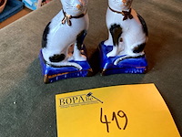 Lot 419 - paar staffordshire katten 1870 - afbeelding 2 van  4