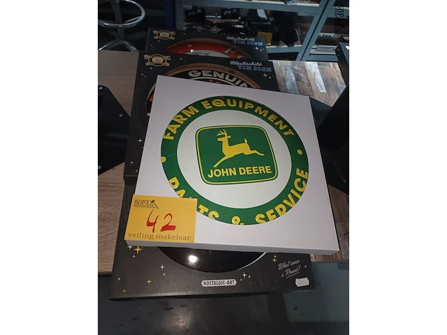 Lot 42 - metalen reclame borden. 4 stuks - afbeelding 1 van  3