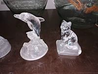 Lot 421 - dierenfiguren cristal d’arques. 5 stuks - afbeelding 2 van  4