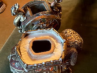 Lot 423 - olifant wierookbrander 2delig - afbeelding 6 van  7