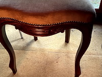 Lot 425 - stoel met fluweel bekleed - afbeelding 4 van  7