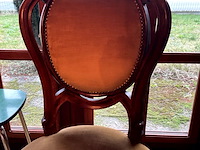 Lot 425 - stoel met fluweel bekleed - afbeelding 5 van  7