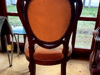 Lot 425 - stoel met fluweel bekleed - afbeelding 6 van  7