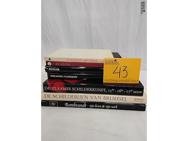 Lot 43 - lot boeken, vlaamse schilderkunst, 7 boeken - afbeelding 1 van  1