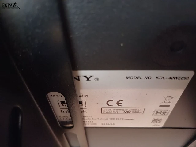 Lot 43 - sony tv met beugel - afbeelding 4 van  4
