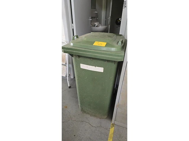 Lot 43 - vuilnisbak container kliko 240 liter - afbeelding 1 van  4