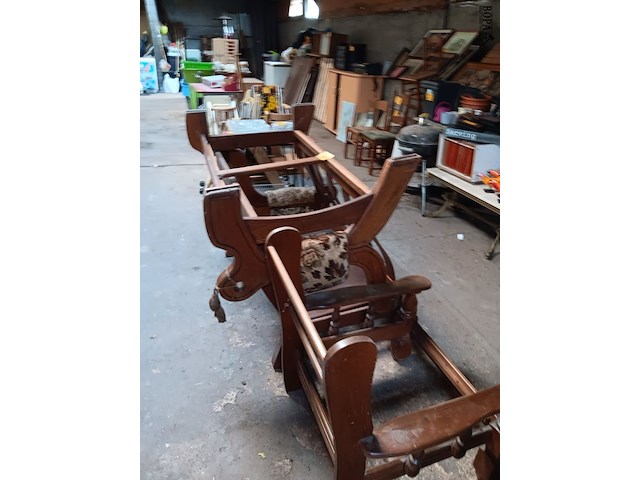 Lot 43 - zetelframe in hout - afbeelding 1 van  2