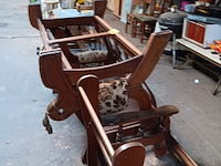 Lot 43 - zetelframe in hout - afbeelding 1 van  2