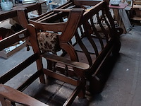 Lot 43 - zetelframe in hout - afbeelding 2 van  2