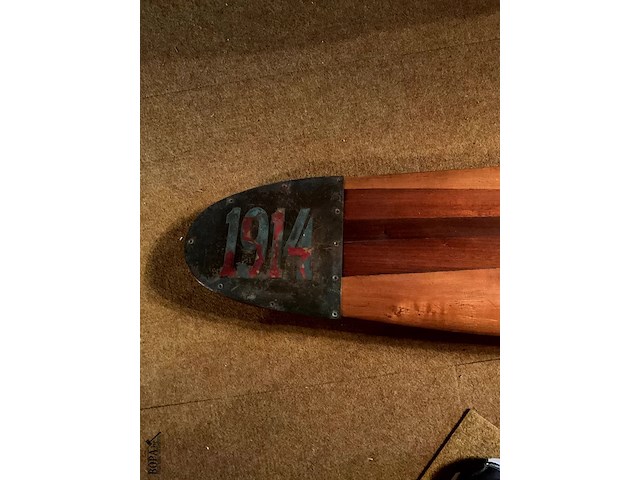 Lot 430 - vliegtuigschroef in hout 1914 1918, met markeringen - afbeelding 2 van  6