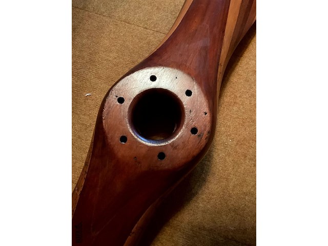 Lot 430 - vliegtuigschroef in hout 1914 1918, met markeringen - afbeelding 4 van  6