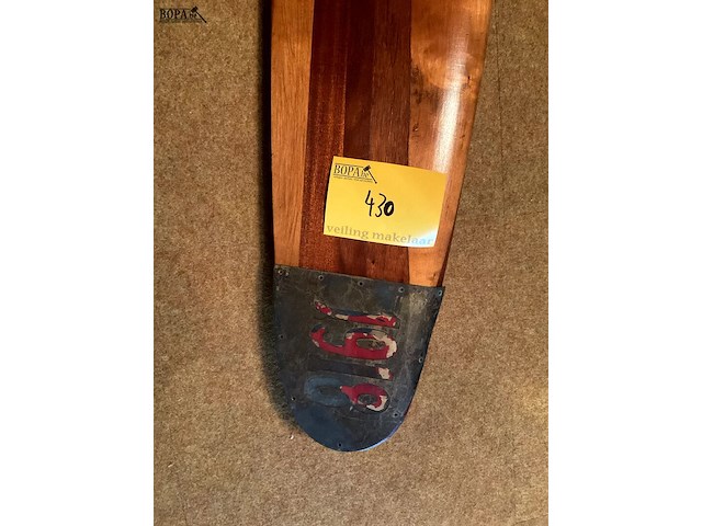 Lot 430 - vliegtuigschroef in hout 1914 1918, met markeringen - afbeelding 5 van  6