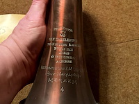 Lot 435 - militaire trompet klaroen koper - afbeelding 3 van  4