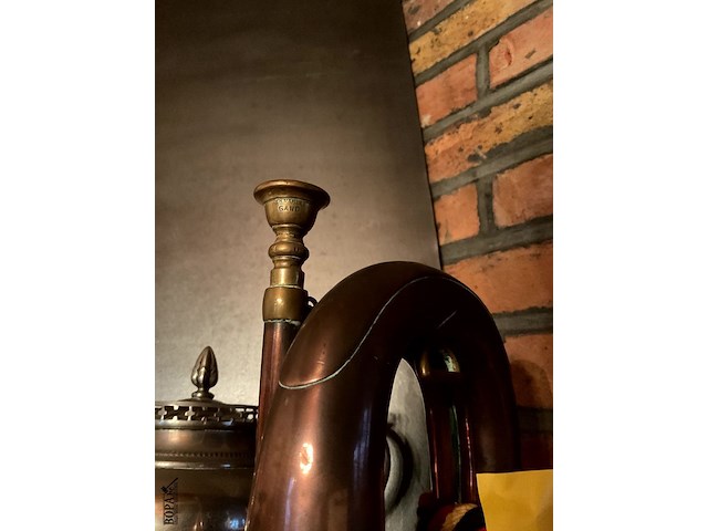 Lot 435 - militaire trompet klaroen koper - afbeelding 4 van  4