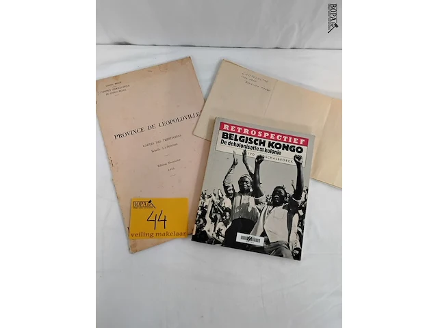 Lot 44 - documenten, belgisch congo, 3 stuks - afbeelding 1 van  1