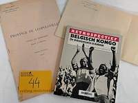 Lot 44 - documenten, belgisch congo, 3 stuks - afbeelding 1 van  1