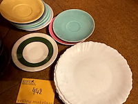 Lot 442 - vintage bordjes/dessertborden nieuw - afbeelding 2 van  4