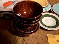 Lot 442 - vintage bordjes/dessertborden nieuw - afbeelding 3 van  4