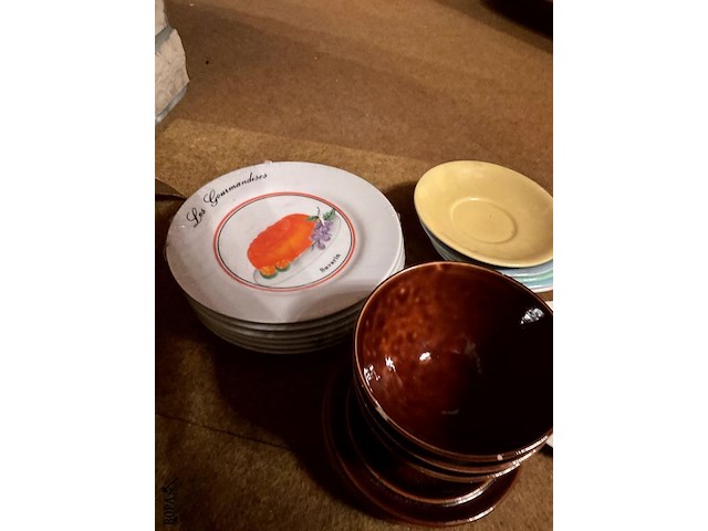 Lot 442 - vintage bordjes/dessertborden nieuw - afbeelding 4 van  4