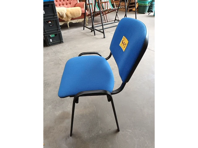 Lot 445 - kantoorstoel blauw. 8 stuks - afbeelding 4 van  4