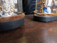 Lot 447 - globes met maria en bloemen. 3 stuks - afbeelding 5 van  5