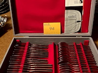 Lot 448 - koffer sartel inox bestek - afbeelding 2 van  4