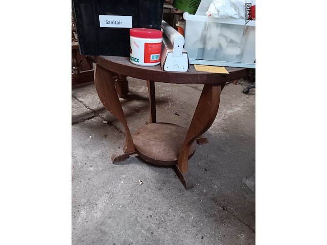 Lot 45 - retro ronde salontafel - afbeelding 1 van  3