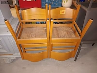 Lot 45 - vintage eetkamerstoelen. 4 stuks - afbeelding 1 van  3