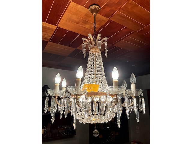 Lot 450 - kristallen luchter - afbeelding 1 van  4