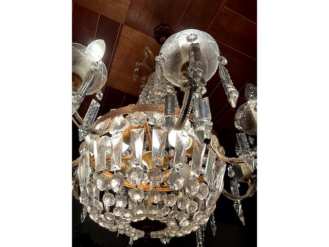 Lot 450 - kristallen luchter - afbeelding 4 van  4