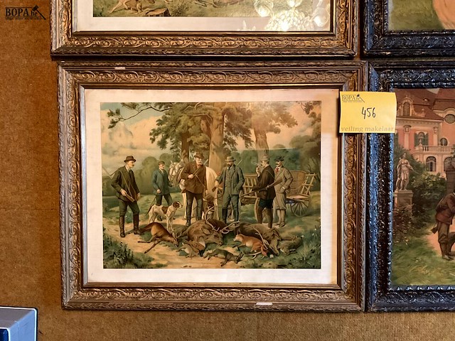Lot 456 - de jacht kaders, 4 stuks - afbeelding 2 van  6