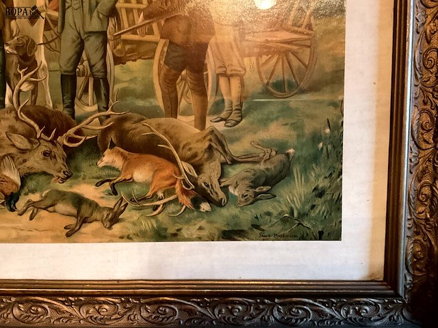 Lot 456 - de jacht kaders, 4 stuks - afbeelding 3 van  6