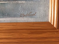 Lot 456 - schilderij meisje met hond - afbeelding 2 van  3