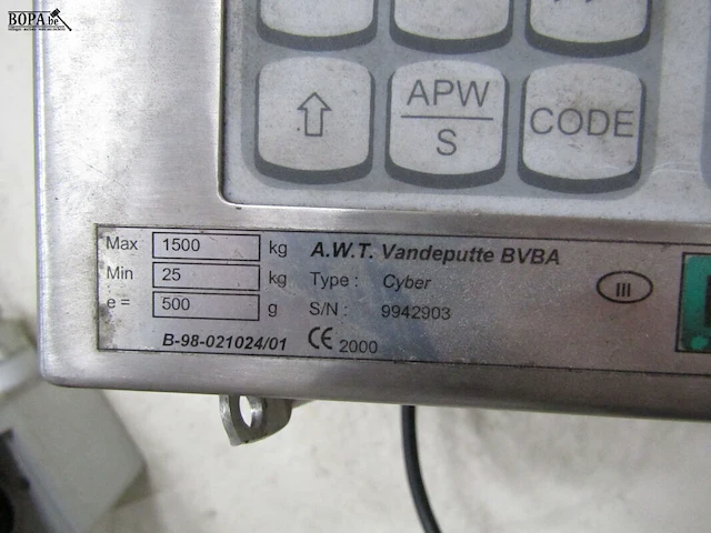 Lot 458 - elektronische weegschaal cyber - afbeelding 3 van  5