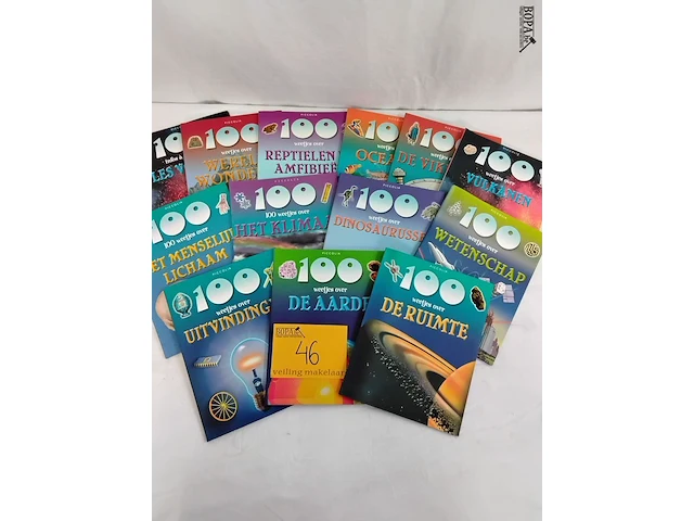 Lot 46 - lot boeken, lagere school kinderen, 100 weetjes, 13 stuks - afbeelding 2 van  2