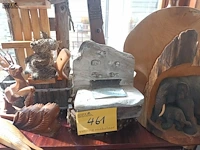 Lot 461 - houten decoratie. 14 stuks - afbeelding 1 van  4