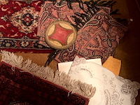 Lot 461 - lot tapijtjes,gehaakte kantjes handwerk - afbeelding 4 van  5