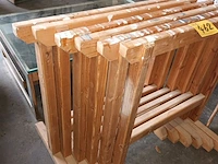 Lot 462 - houten schragen. 6 stuks - afbeelding 2 van  3